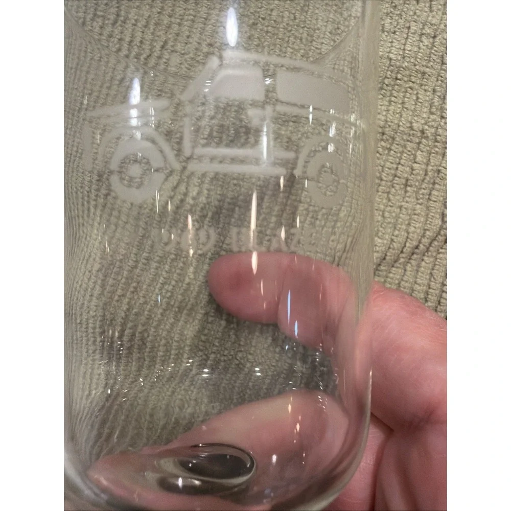 Set Of 8 Vtg Federal Glass Nordic Barware  With Etched Classic Car &2 Server0051